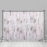 Aperturee - Aperturee Light Grey Beige Wooden Stripe Abstract Backdrop